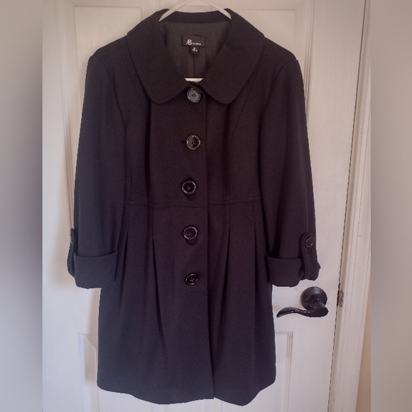 AB Studio Dress Jacket Black sz 10 - Picture 1 of 5